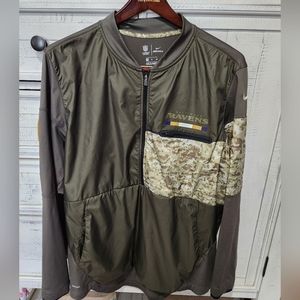 mens Nike ravens jacket. military print.
